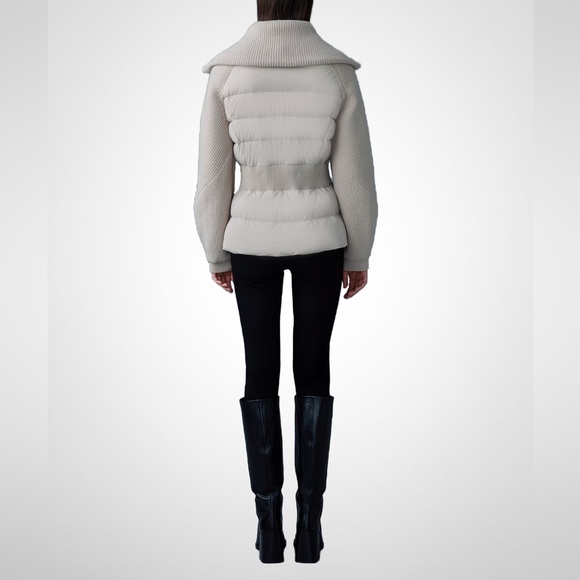 MACKAGE FOXY TRENCH M - BRAND NEW MIX MEDIA DOWN JACKET - Picture 5 of 9